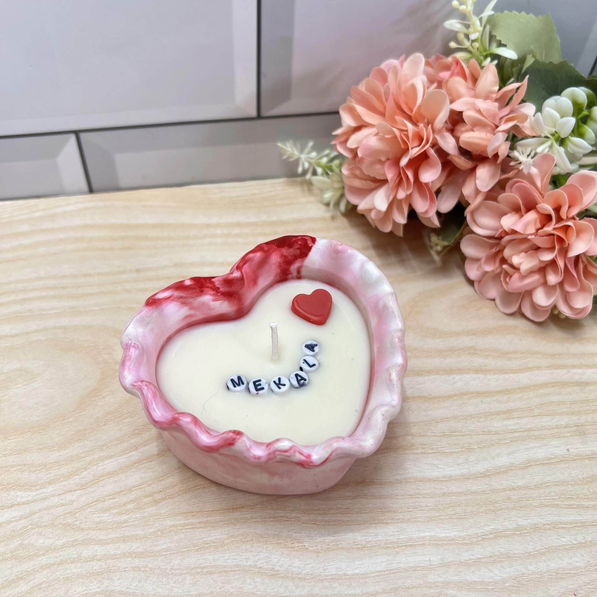 Heart Jar Candle