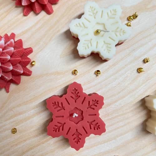Snowflake Candle