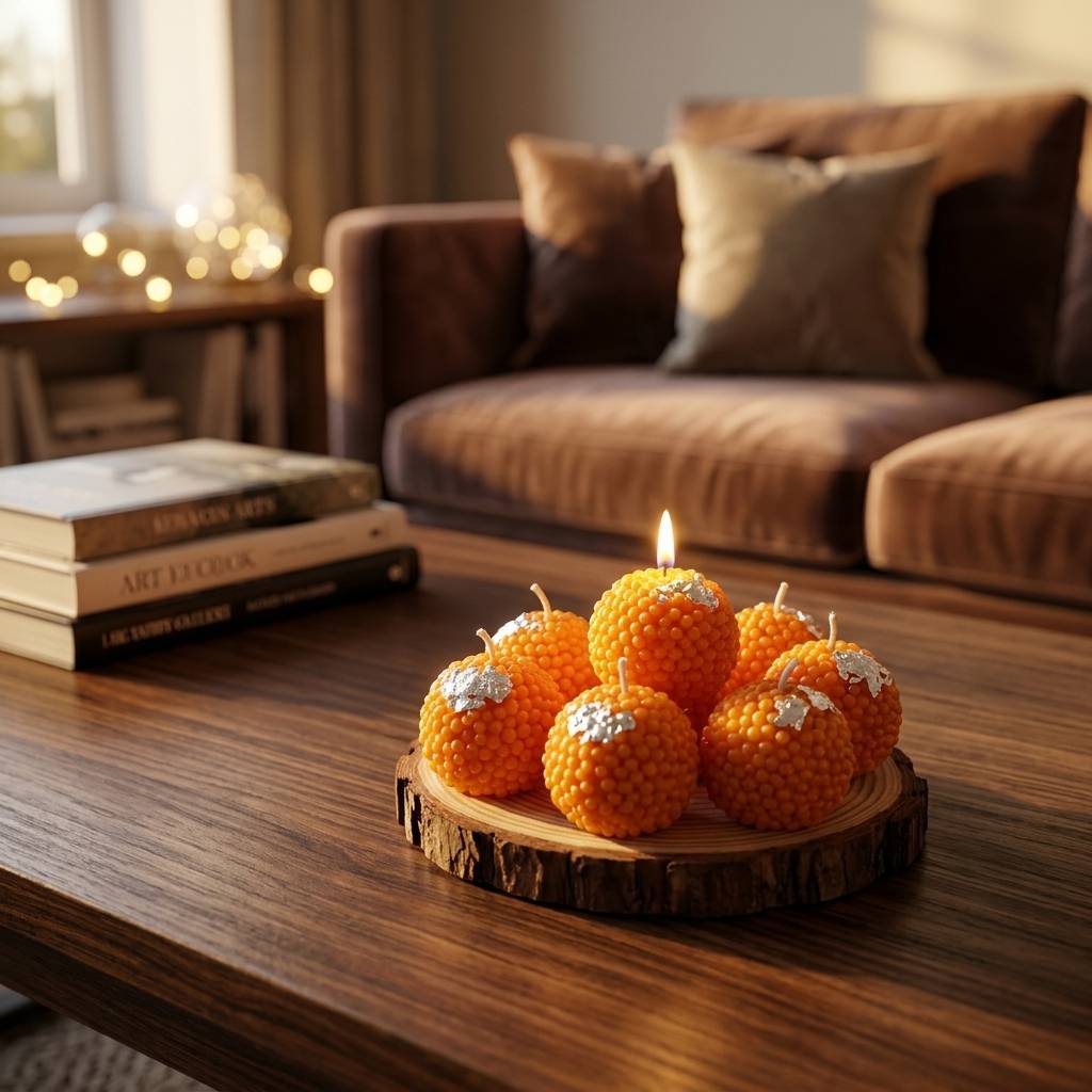 Temple festive light candles