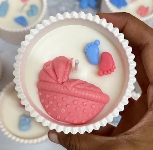 Baby Shower Jar Candle