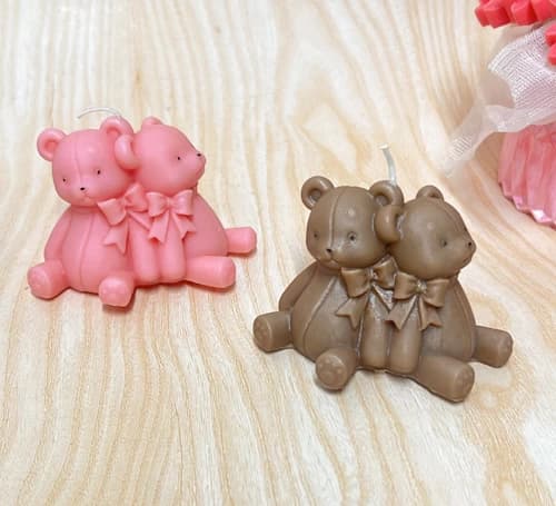 Couple Teddy Candles - Image 3
