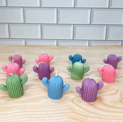 Dancing Cactus Candle