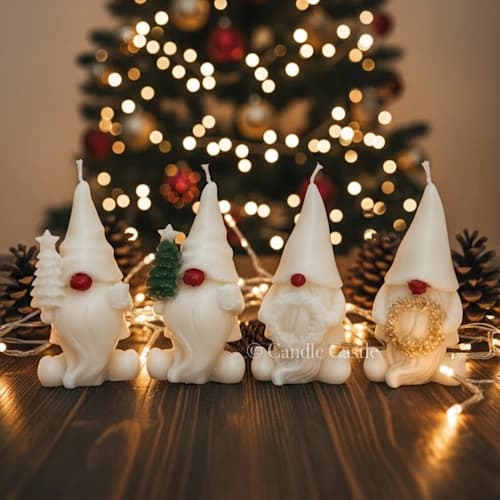 Gnome Santa Candles - Image 4
