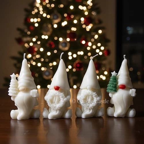 Gnome Santa Candles