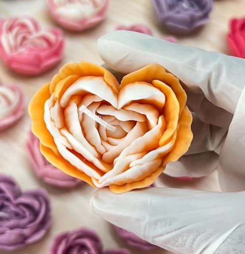 Heart Rose Candle - Image 8