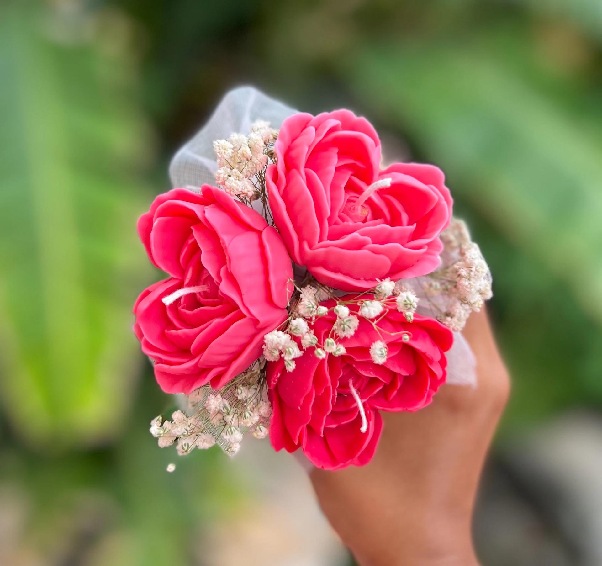 Heart Rose Vase Jar Bouquet