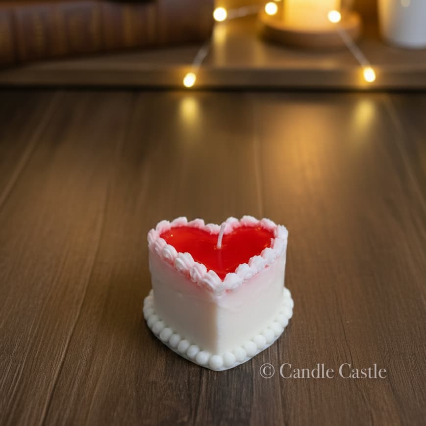 Heart Cake Candle - Image 3