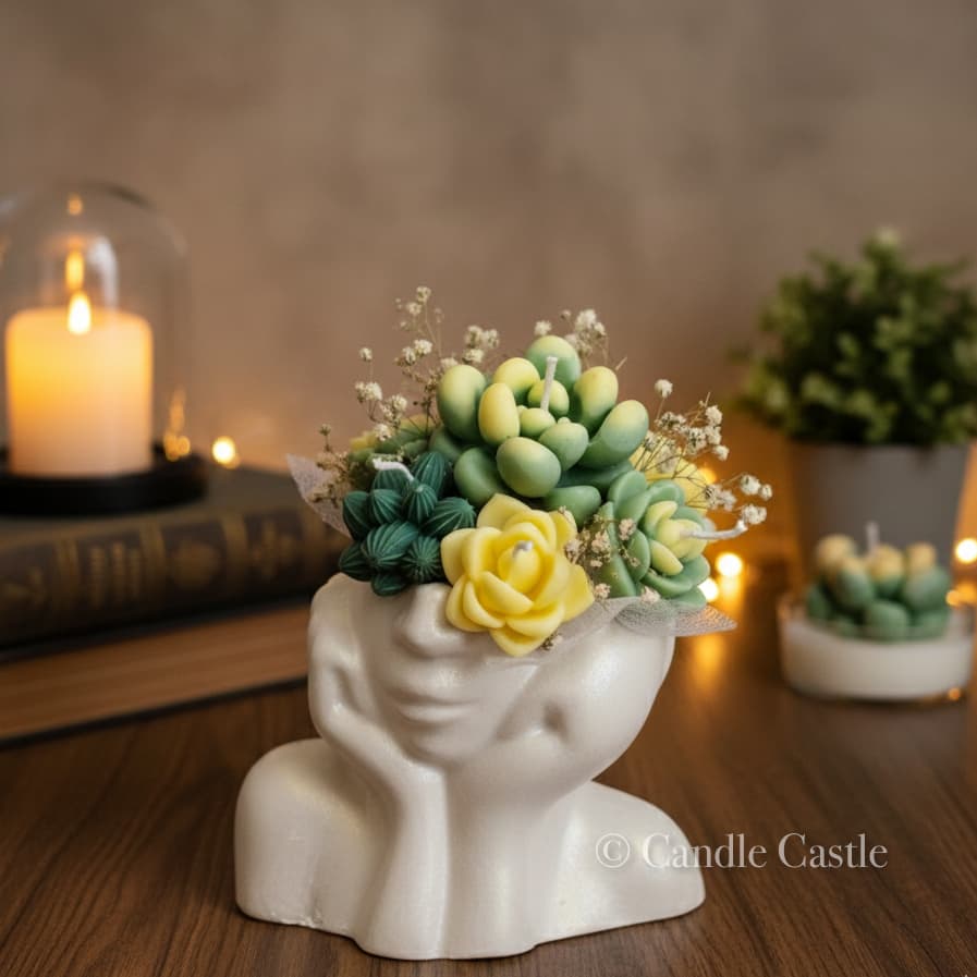 Succulent Lady Vase Bouquet