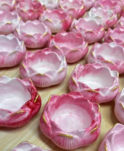 Lotus Diya Bowls