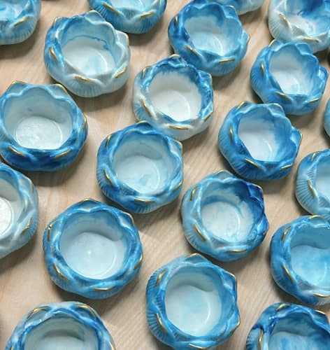 Lotus Diya Bowls