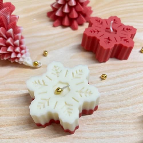 Snowflake Candle