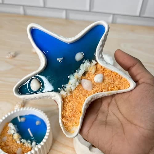Starfish Beach Jar