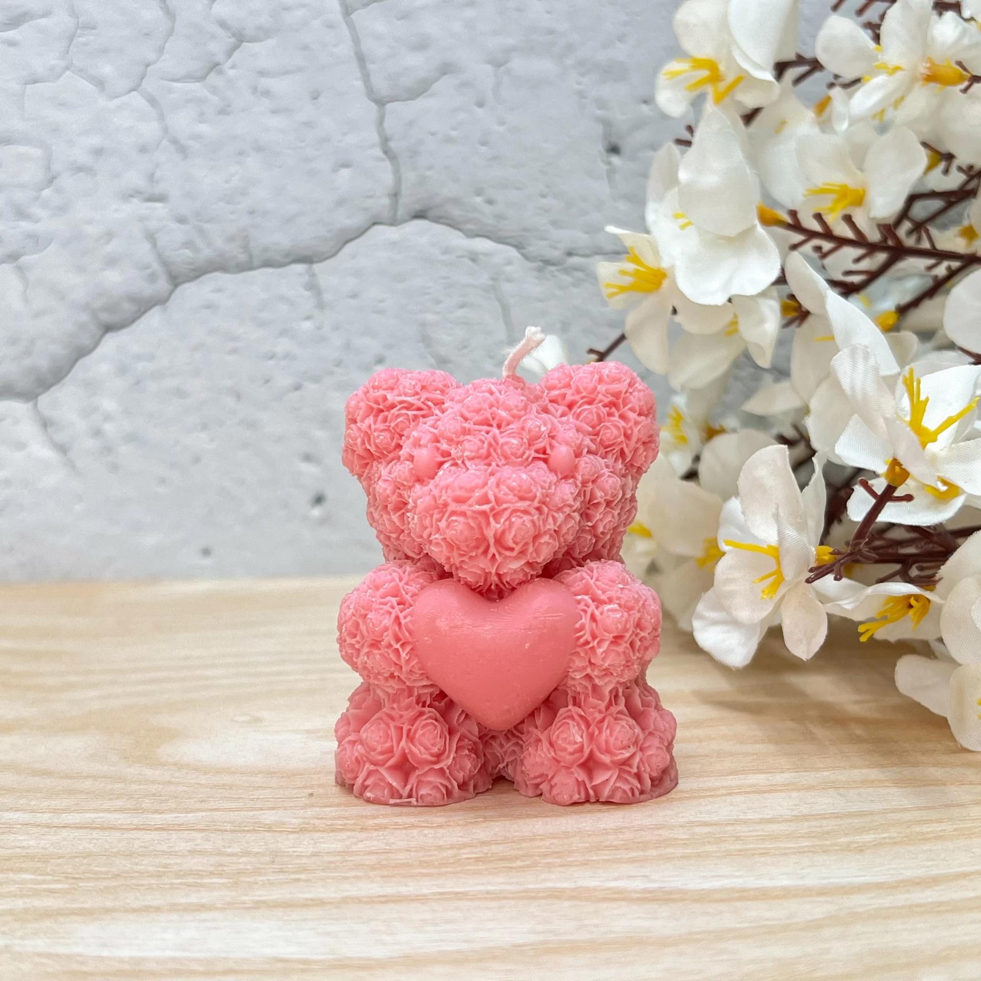 Teddy Heart Candle - Image 5