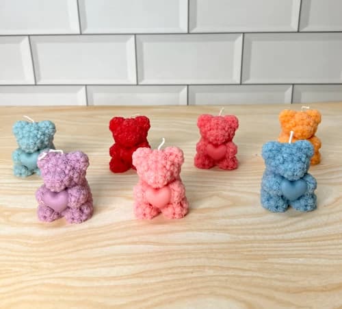 Teddy Heart Candle - Image 6