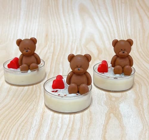 Teddy Heart Mini Jars