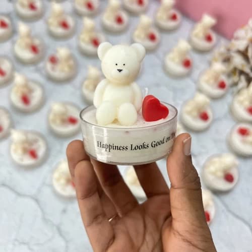 Teddy Heart Mini Jars