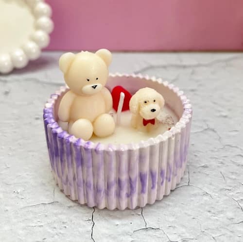 Teddy Puppy Jar Candle