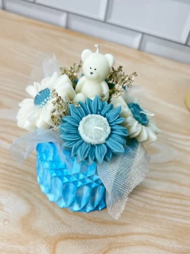 Teddy Vase Bouquet